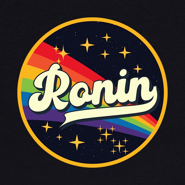 Ronin // Rainbow In Space Vintage Style by LMW Art